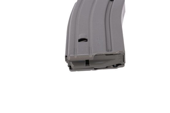 D&H Industries Aluminum 5.56 NATO 20 Round Mag in Grey has a Magpul anti-tilt follower.